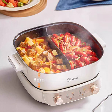 美的鸳鸯分体式多功能电火锅