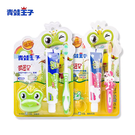 青蛙王子儿童牙膏套装（草莓+苹果）